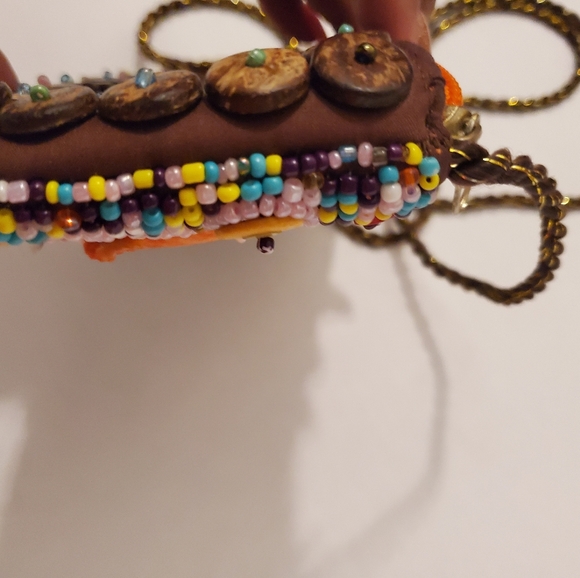 ๐ฅSALE๐ฅDSL Multi.Beaded Small Seashell Crossbody BOHO Style Purse - Picture 7 of 14